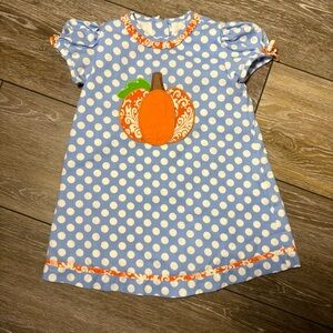 Claire and Charlie Gingham Pumpkin Dress